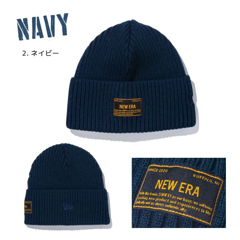 ニューエラ ニット帽 ミリタリー ニット キャップ ワッペン ワッチ ニューエラー NEW ERA NEWERA メンズ レディース 秋冬