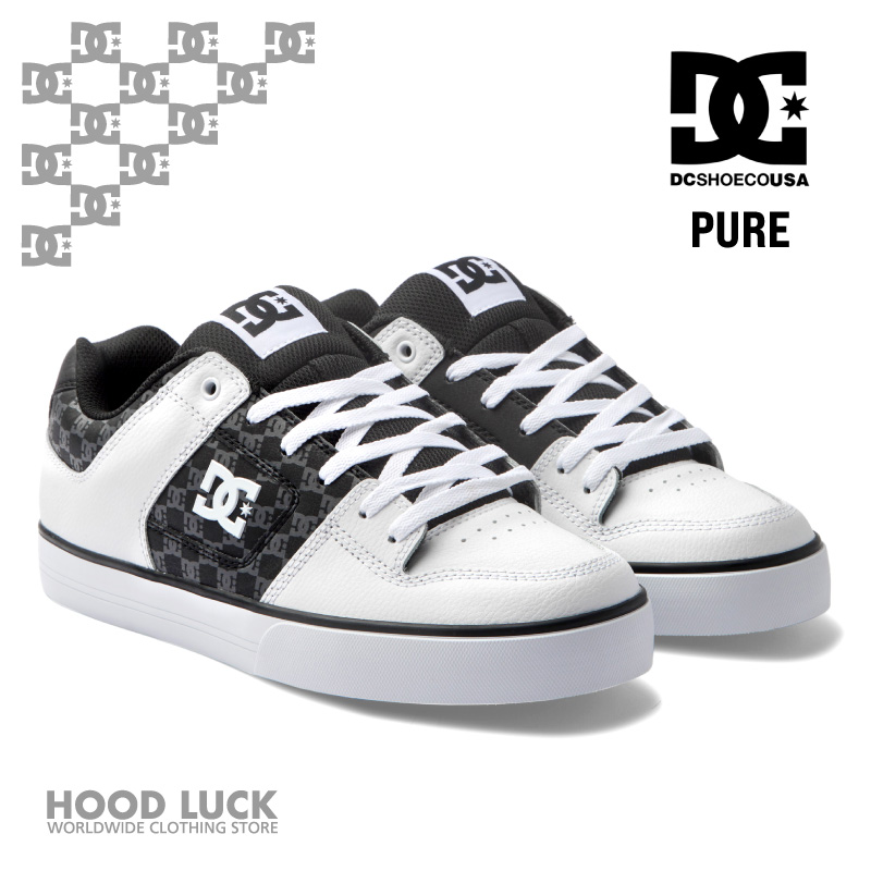 DC スニーカー モノグラム柄 PURE LOW スケートボード dc shoes ディーシー 靴 ローカット 白 黒 black white :  dc-purelow : HOOD LUCK - 通販 - Yahoo!ショッピング