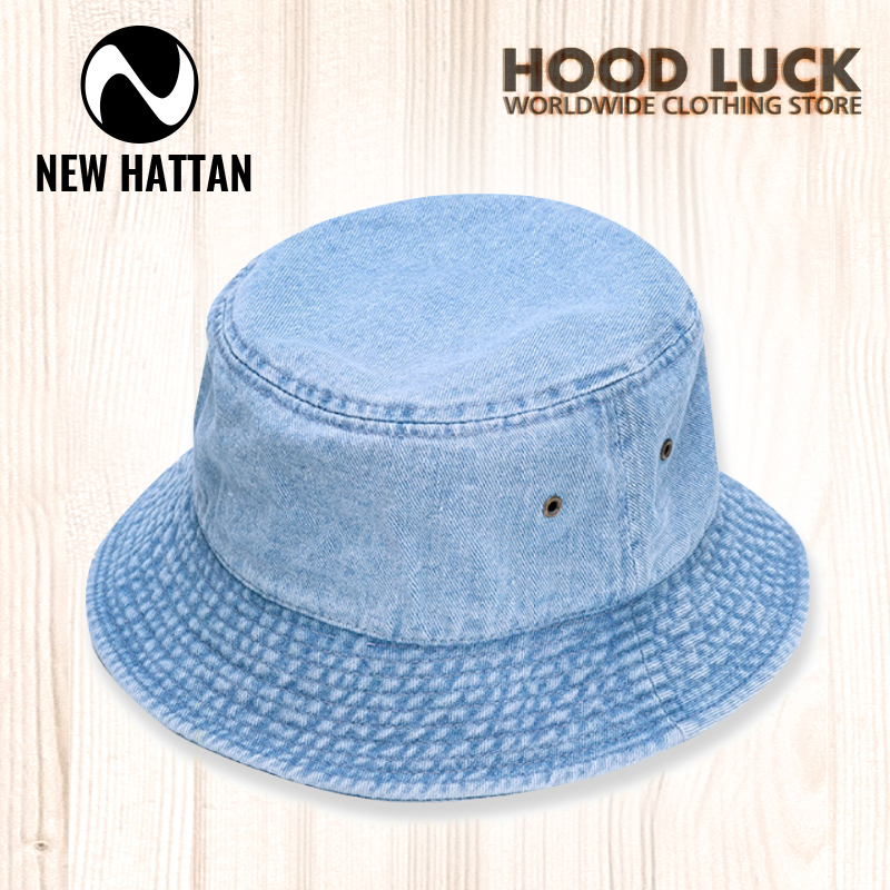 ニューハッタン バケットハット Newhattan Buckethat サファリハット デニム ネイ...