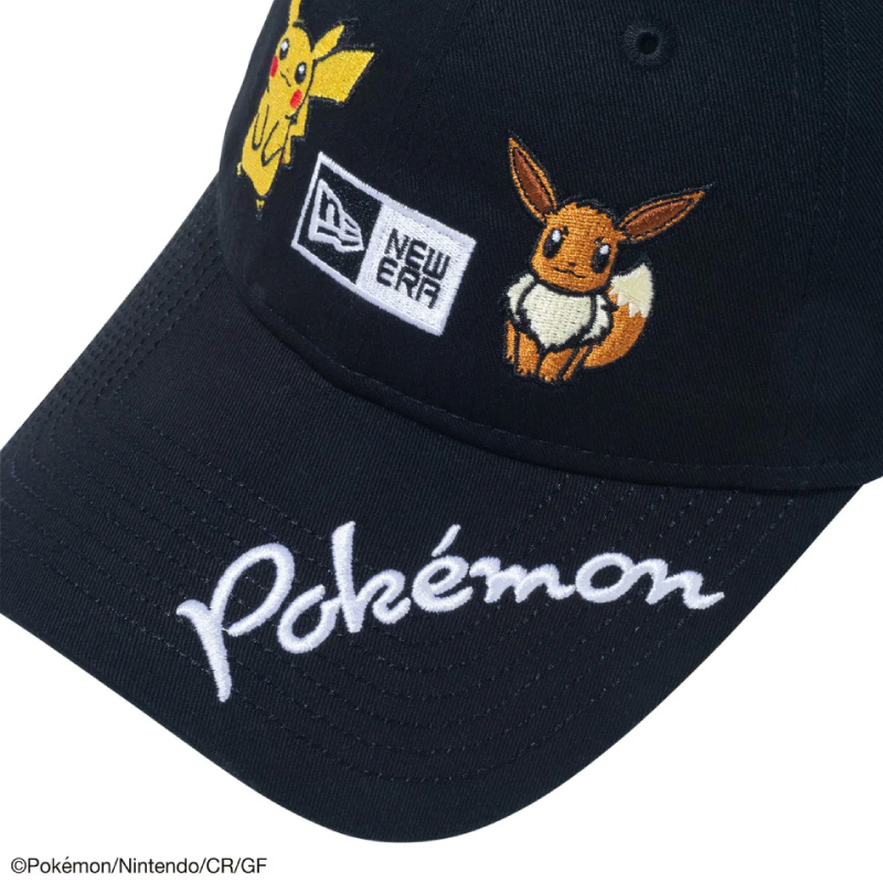 ニューエラ ポケモン コラボ 9TWENTY ブラック ゴルフ 920 ローキャップ WOMEN ピカチュウ イーブイ NEWERA POKEMON GOLF 任天堂 かわいい レディース メンズ 黒｜hoodluck｜07