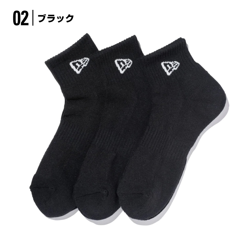 ニューエラ 靴下 ソックス newera socks 靴した 3枚セット アンクルソックス アンクル ankle ワンポイント シンプル くるぶし スポーツ メンズ レディース｜hoodluck｜04