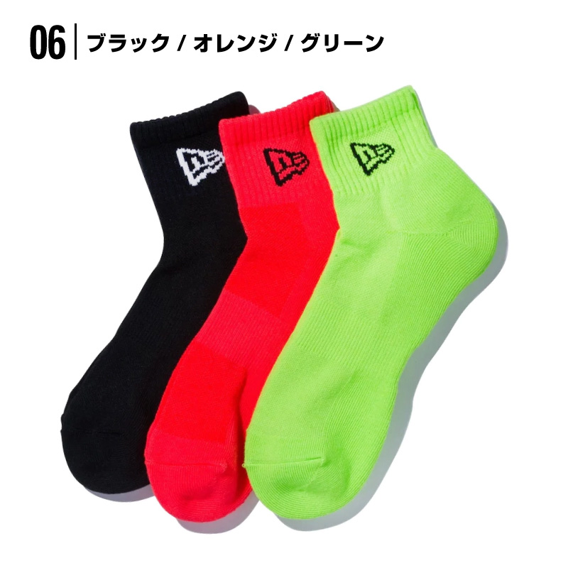 ニューエラ 靴下 ソックス newera socks 靴した 3枚セット アンクルソックス アンクル ankle ワンポイント シンプル くるぶし スポーツ メンズ レディース｜hoodluck｜08