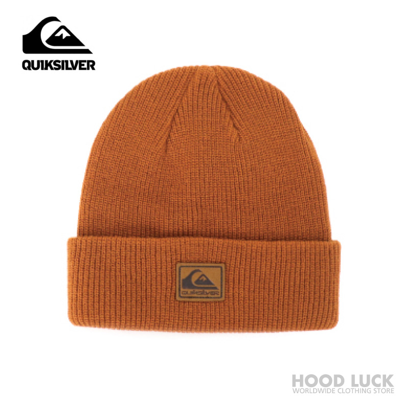 クイックシルバー ニット帽 QUIKSILVER ニットキャップ ロゴパッチ サファー サーフィン ...