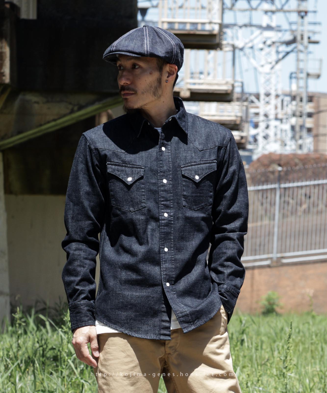 児島ジーンズ 公式通販 デニム ウエスタンシャツ KGR by Kojima Genes