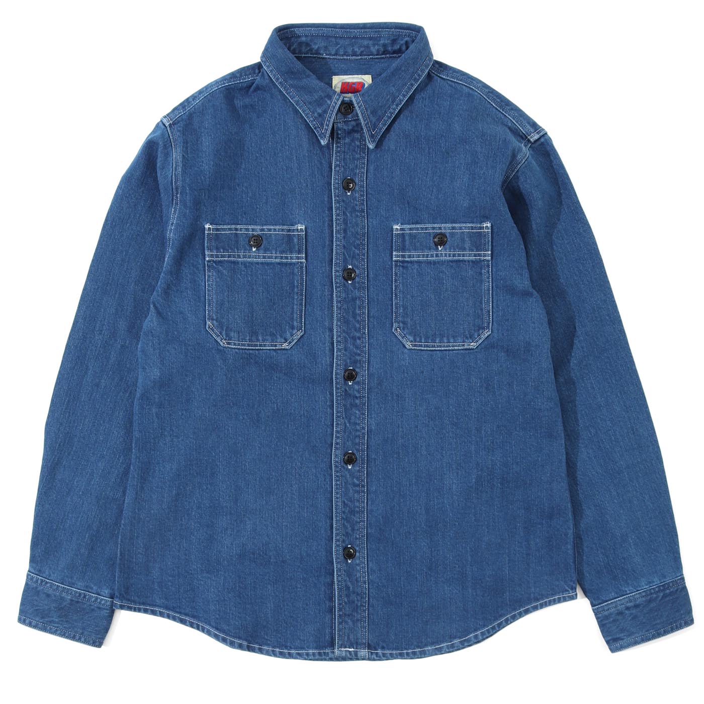 児島ジーンズ 公式通販 12oz セルビッチ ワークシャツ ユーズドウェル