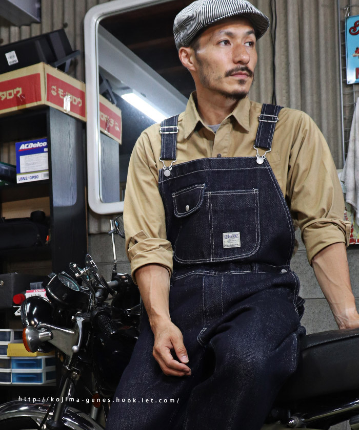 21oz ヘビー オーバーオール 【 児島ジーンズ 】 メンズ バイク キャンプ アウトドア キャンツー 無地 ストライプ デニム ユニセックス【  RNB1321 】 :rnb1321:HOOK.LET - 通販 - Yahoo!ショッピング