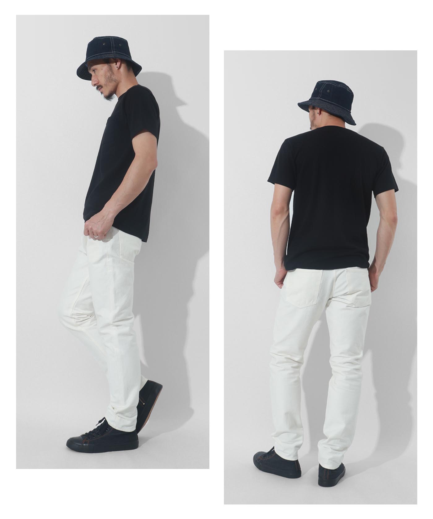 児島ジーンズ 12oz ストレッチ ホワイトデニム : HOOK.LET