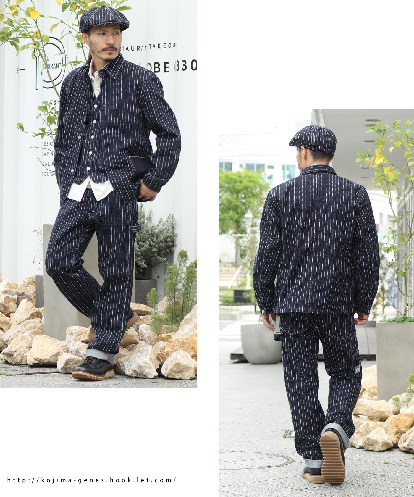 児島ジーンズ 公式通販 13oz バイカラー ストライプ ウォバッシュ ペインターパンツ kojimagenes : rnb1366 :  HOOK.LET - 通販 - Yahoo!ショッピング