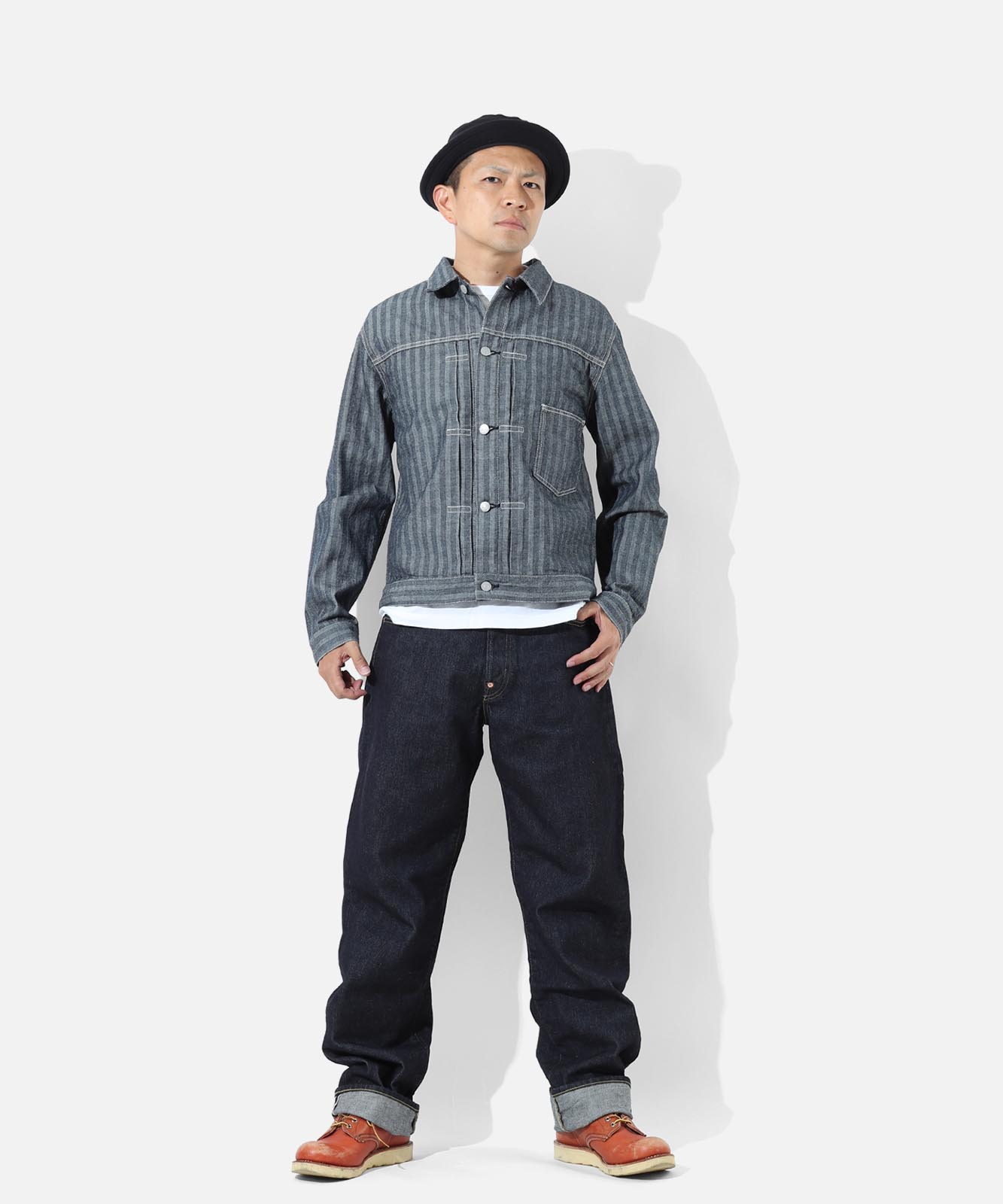 児島ジーンズ 公式通販 17oz 左綾 セルビッチ カウボーイ ストレート