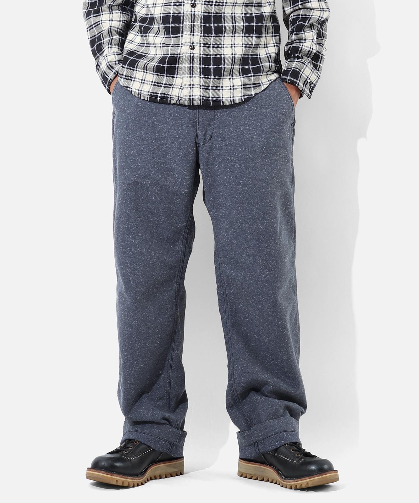 児島ジーンズ 公式通販 ネップ ヘリンボーンパンツ kojimagenes RNB