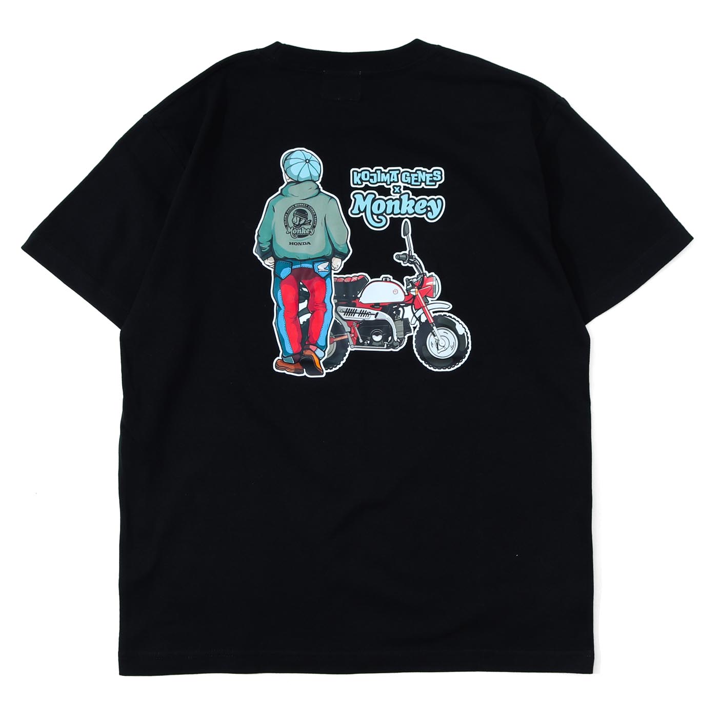 児島ジーンズ 公式通販  HONDA コラボ モンキー コンボ Tシャツ ブラック kojimagenes | 児島ジーンズ | 03
