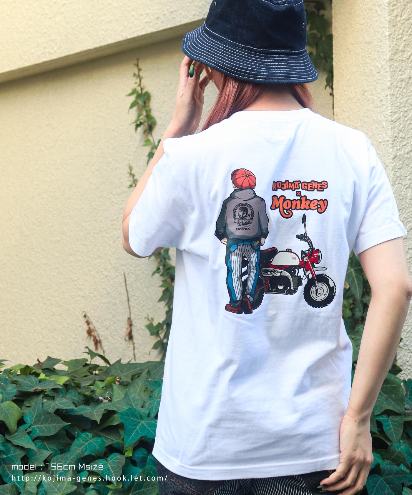 児島ジーンズ 公式通販 HONDA コラボ モンキー コンボ Tシャツ 児島ジーンズ 公式通販 HONDA コラボ モンキー コンボ Tシャツ