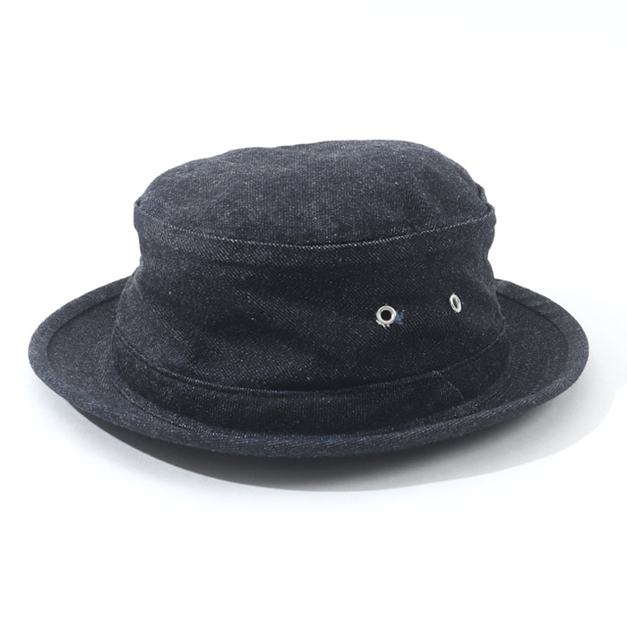 ポークパイハット 【 児島ジーンズ 】 アウトドア キャンプ デニム ブラック ユニセックス 男性 女性【 RNB9045 】 | 児島ジーンズ | 01