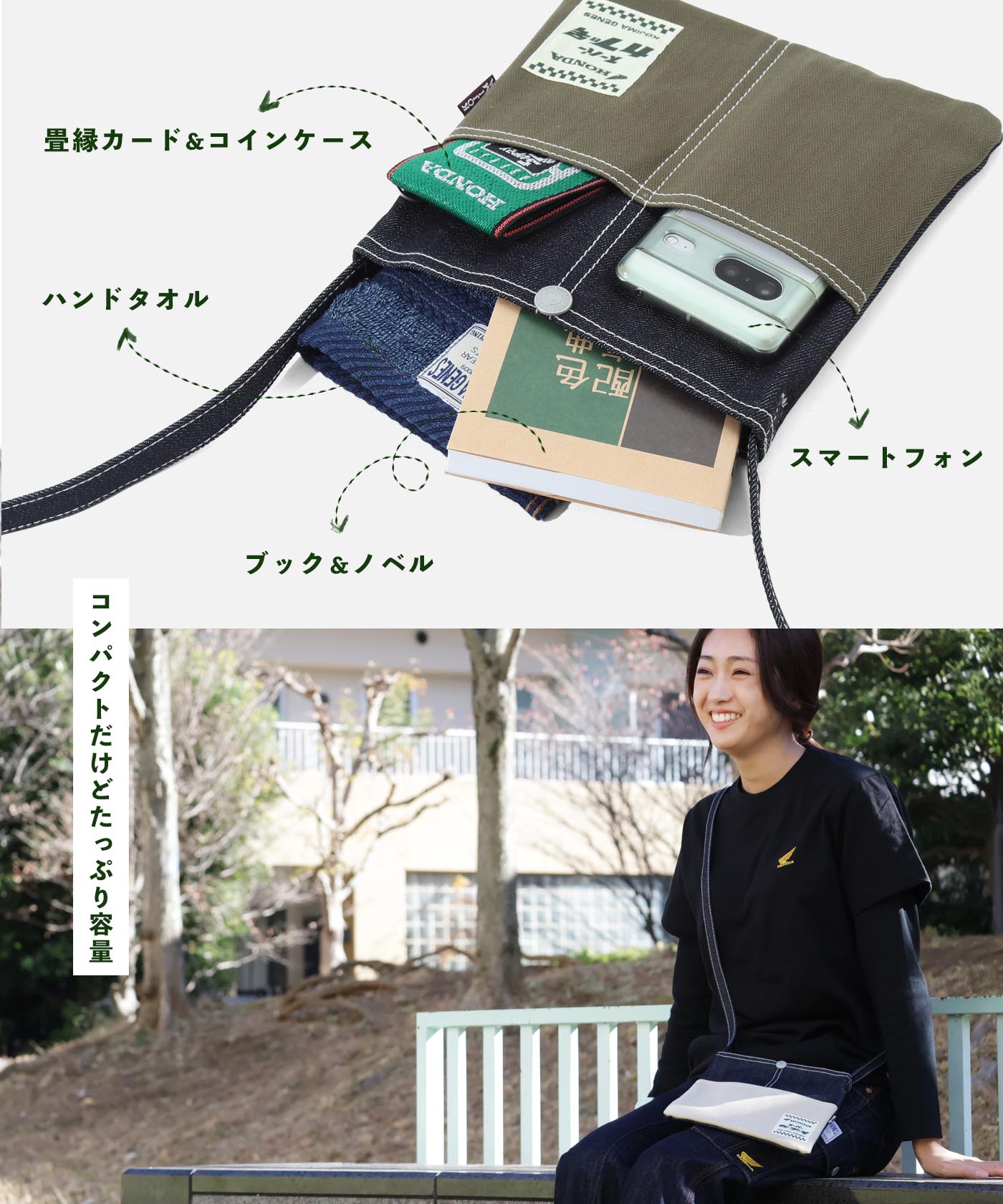 児島ジーンズ 公式通販 HONDA スーパーカブ サコッシュ kojimagenes