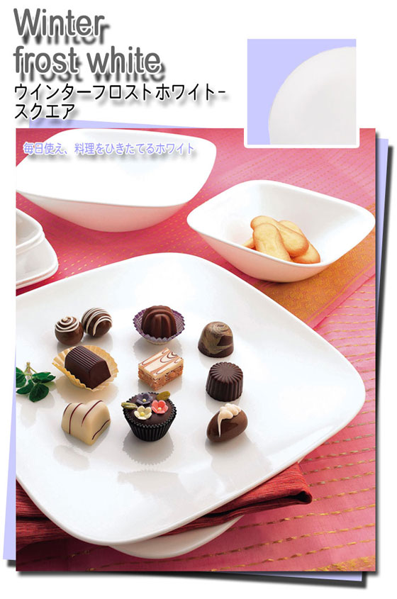 CORELLE（コレール） ウインターフロストホワイト スクエア中ボウル5