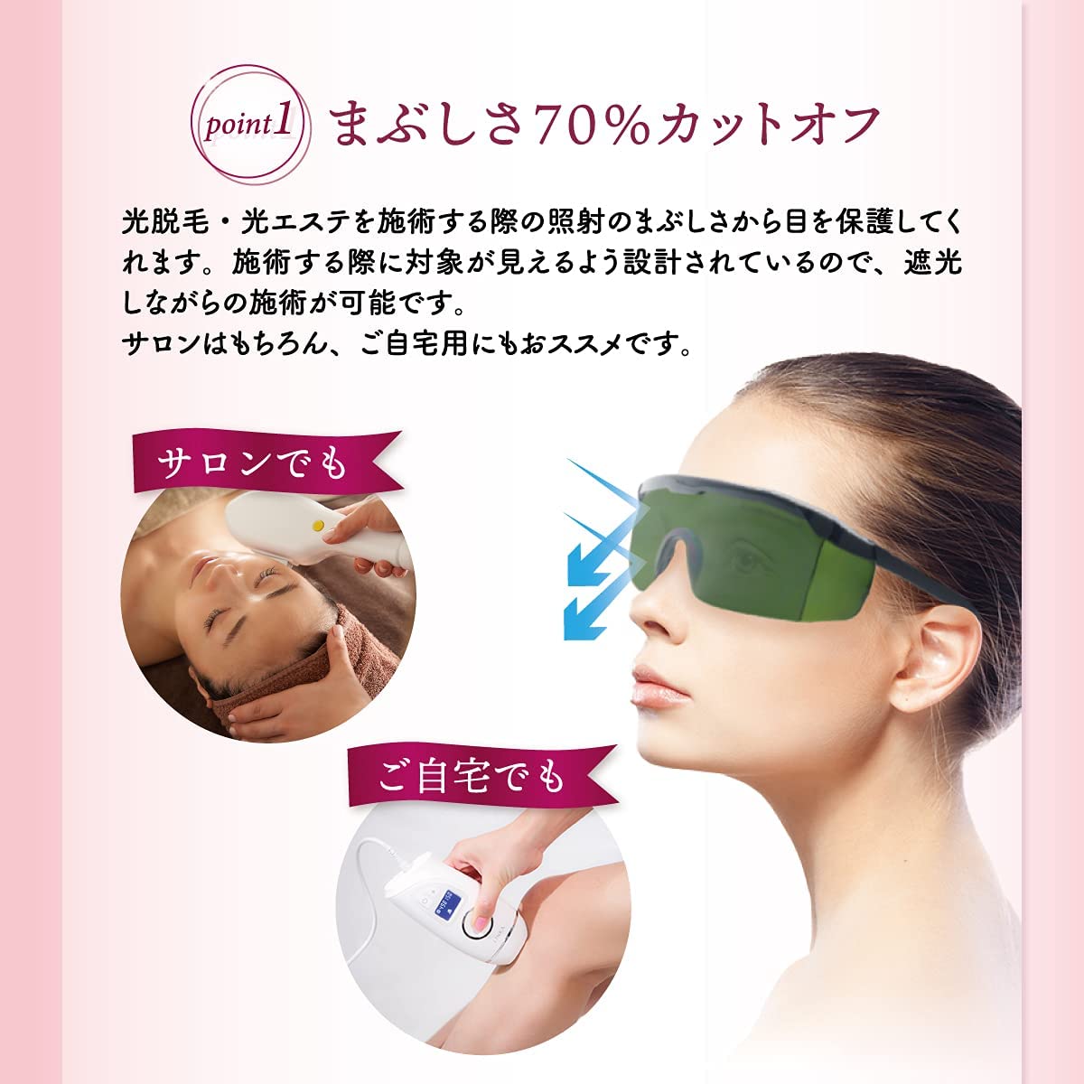 エステ用品 レーザー保護メガネ 紙ショーツ 顔枕 フェイスマット 遮光ゴーグル エステ用品 レーザー保護メガネ 紙ショーツ 顔枕 フェイスマット