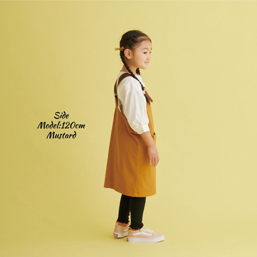 エプロン 幼児 キッズ おしゃれ かぶるだけ 110cm 120cm 130cm ワーク