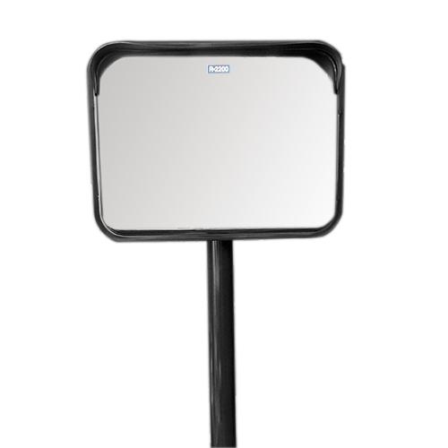 カーブミラー 大型ミラー ポール付き 支柱セット 角型 450×600mm