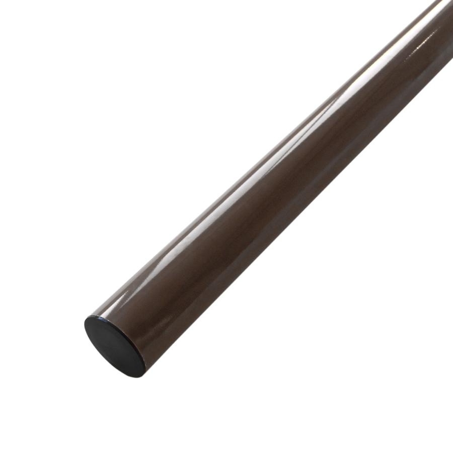 カーブミラー用 ポール 直支柱 76.3φ×4000mm 直柱 ブラウン ホワイト