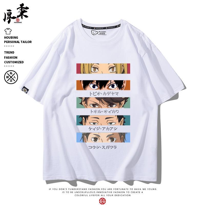 ハイキュー Tシャツ 半袖 日向翔陽 及川徹 影山飛雄 夏服 グッズ アニメ ラウンドネック 通気性...