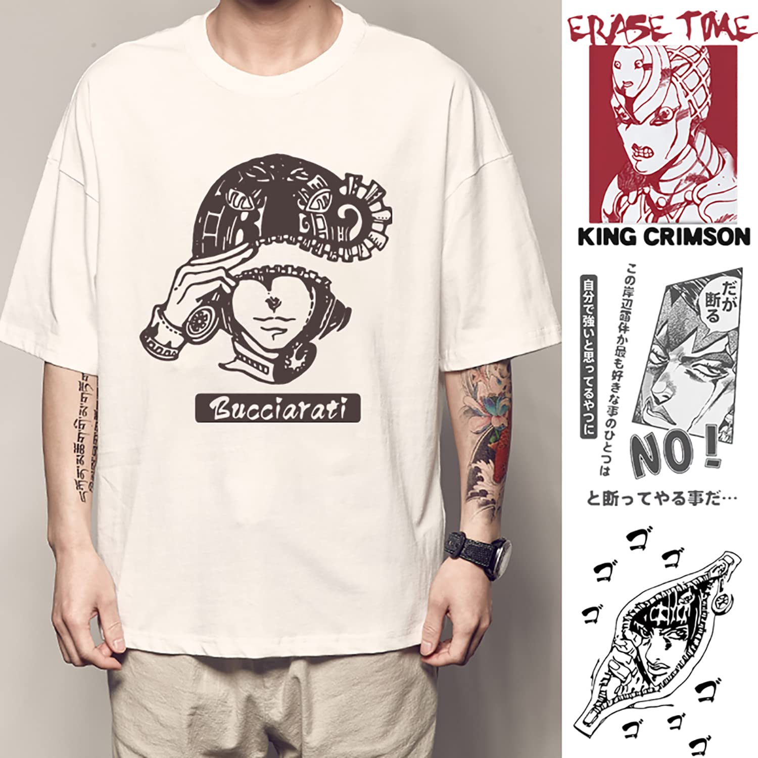 ジョジョの奇妙な冒険 tシャツ 半袖 キラークイーン 岸辺露伴