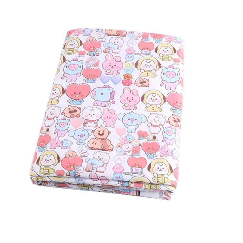 専用♡ハンドメイドパッチワーククロス⸜(*´ᗜ｀*)⸝ 生地 布 bt21風 パッチワーク布 カットクロス ハギレ