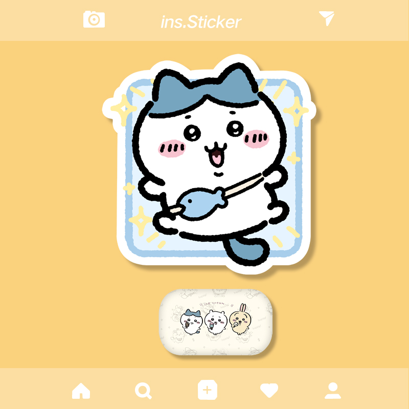 ちいかわ スナップマイド ハチワレ　うさぎ　シーサー　モモンガ ちいかわ ハチワレ うさぎ モモンガ シーサー 鎧さん スナップ