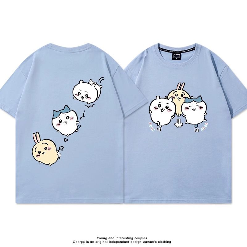 ちいかわ ハチワレ うさぎ tシャツ 半袖 萌えグッズ 薄手 春夏