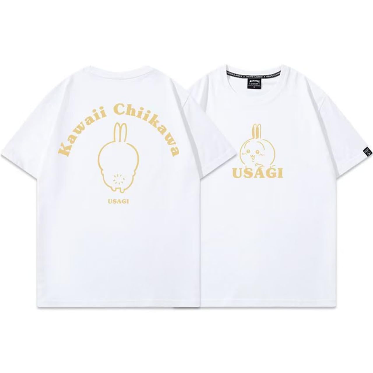 ちいかわTシャツ うさぎ ハチワレ 半袖 夏服 メンズ レディース