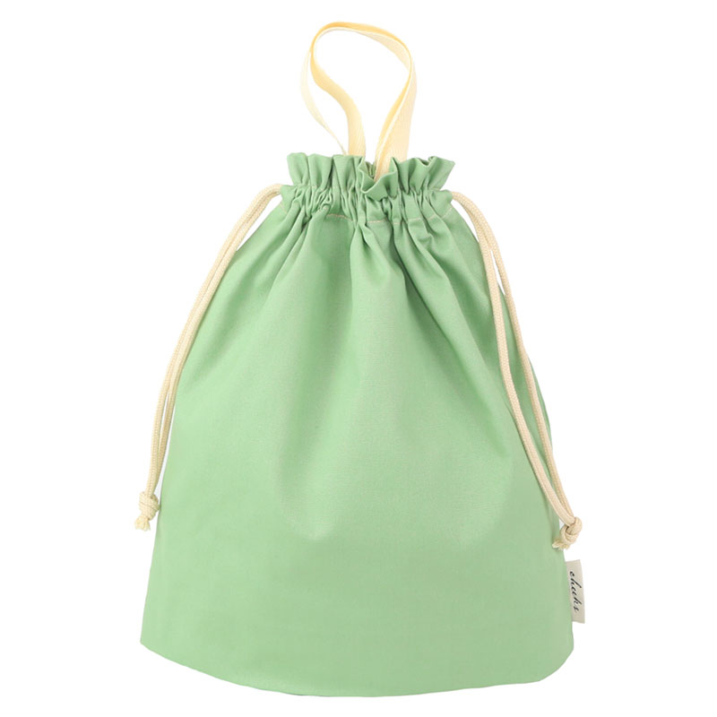 巾着L 持ち手付き cheeks 巾着袋 持ち手 体操服入れ お着替え袋