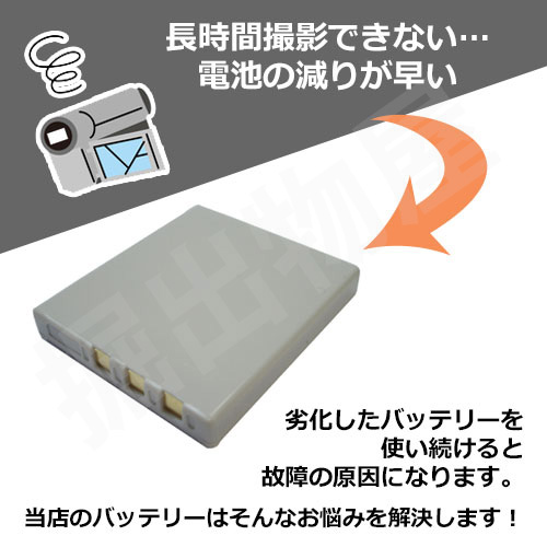 フジフィルム（FUJIFILM） NP-40 互換バッテリー コード 01521 : 掘出