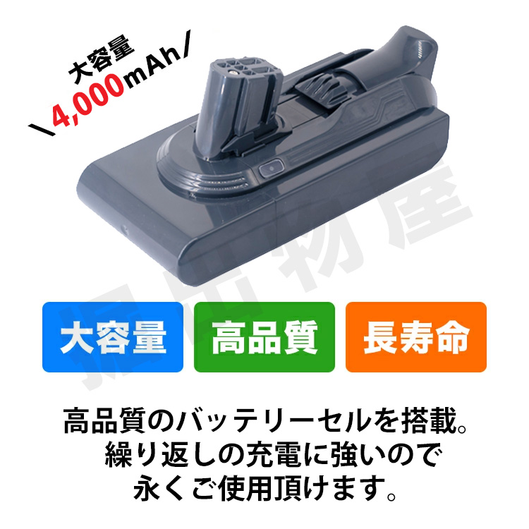 Dyson（ダイソン） iieco 対応 互換バッテリー + 充電器 SV20 SV26
