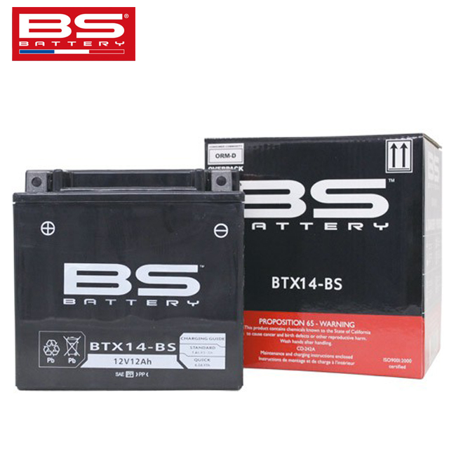 BSバッテリー BS BATTERY NINJA(ニンジャ)ZX-14R ZXT40E用 BSバッテリー BTX14-BS