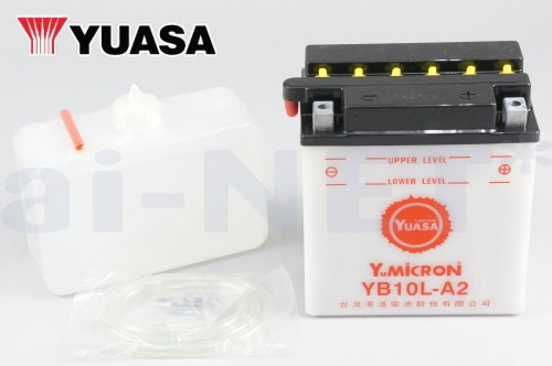2年保証付 GS400 ユアサバッテリー YB10L-A2 バッテリー 液別開放式