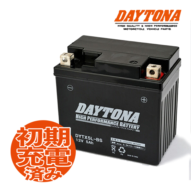 ハイパフォーマンスバッテリー MFバッテリー リード100/BD-JF06用 DYTX5L-BS DAYTONA｜horidashi