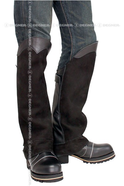 DEGNER デグナー　DBC-07A ブーツチャップス BOOTS CHAPS DEGNER デグナー レザー ブーツ チャップス DBC-07A ブラック/Lサイズ