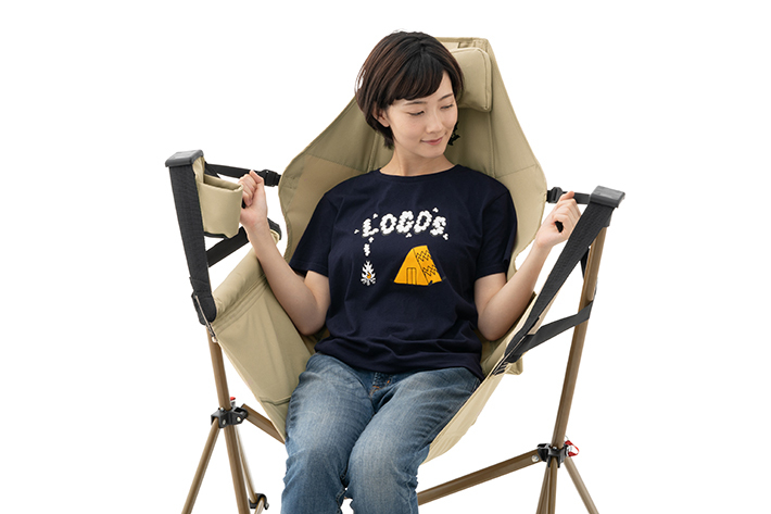 LOGOS ヘッドレスト付き ハンモックチェア LOGOS｜Tradcanvas ミニゆらゆらハンモックチェア - こどもと