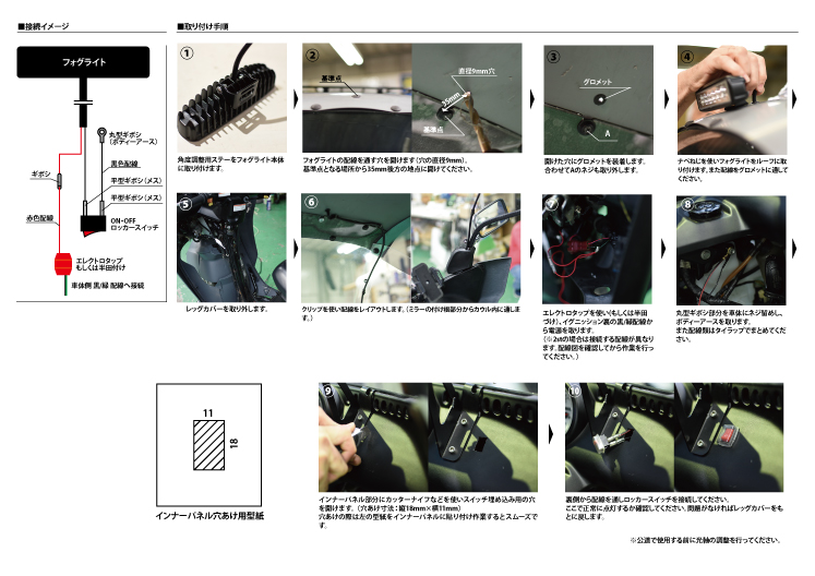 在庫有 ジャイロキャノピー 専用 LEDフォグライト キャノフォグ6500K