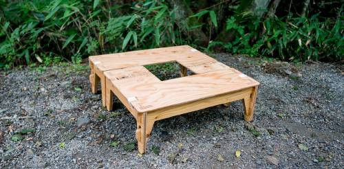 YOKA 送料無料 YOKA(ヨカ) L-TABLE 2台セット L字型テーブル L