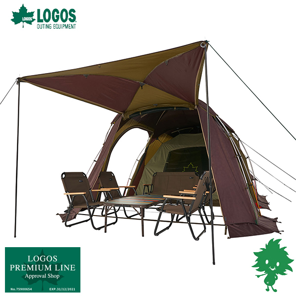LOGOS ロゴス プレミアム PANELグレートドゥーブル XL-BJ 71805538 ２ルームテント４〜５人用 大型テント キャンプアウトドア