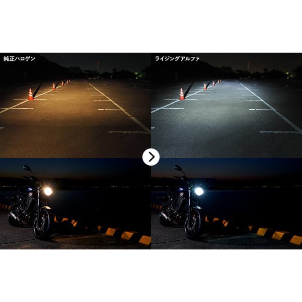SPHERE LIGHT 在庫有 日本製 バイク用LEDヘッドライト H4 Hi/Lo