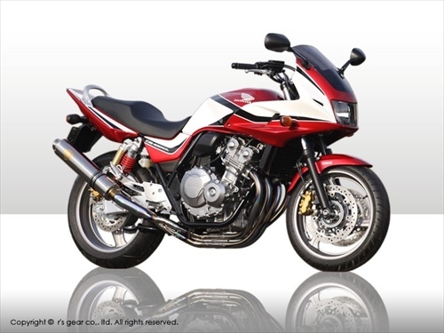 送料無料 アールズギア CB400SF/SB Revo シングル マフラー ワイバン