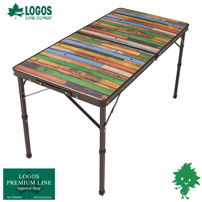 特価品 LOGOS/ロゴス Old Wooden 丸洗いダイニングテーブル 12060