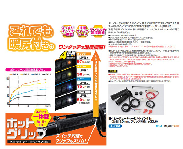 DAYTONA（バイク用品） DAYTONA/デイトナ グリップヒーター HOT