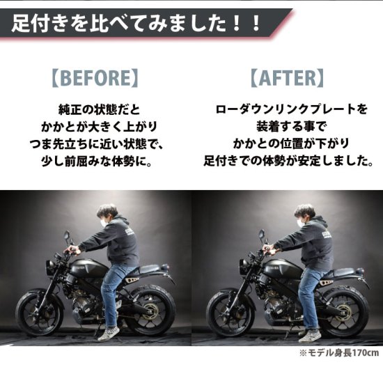 在庫有 ZAMA製 XSR155用 ローダウンリンクプレート 日本製