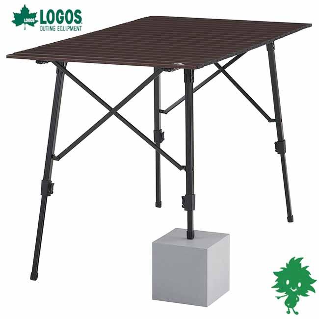 LOGOS（ロゴス） 丸洗いアジャスタテーブル Lサイズ (73551001) 高さ