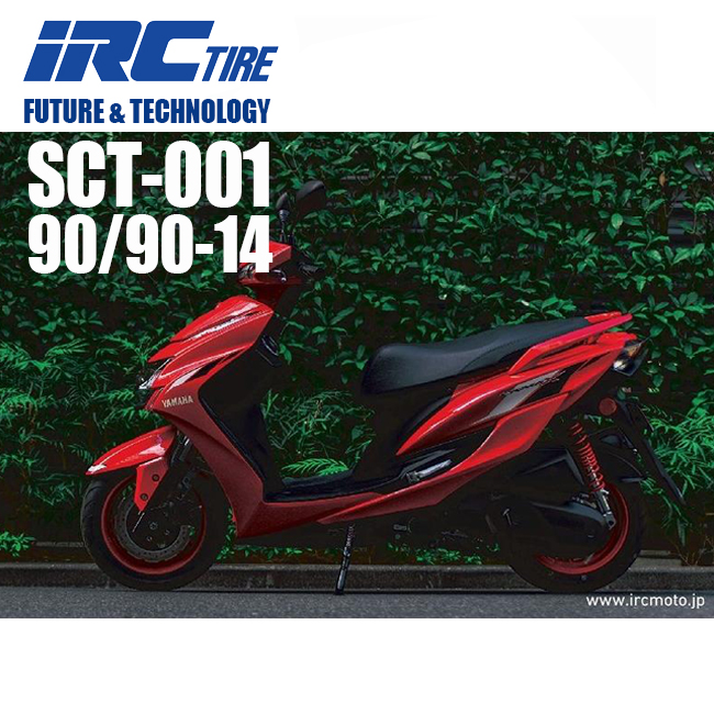 iRC バイク タイヤ SCT-001 90 90-14 46P TL フロント 129889 PCX(JF28 JF56)｜PCX150(KF12 KF18)