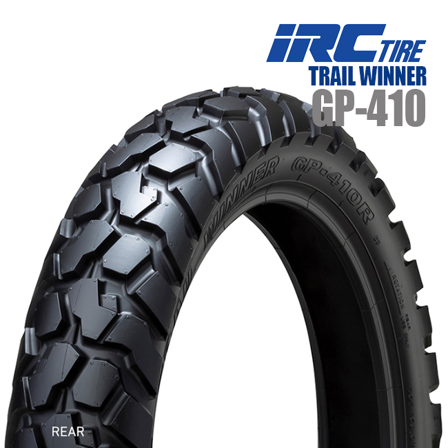 送料無料 IRC TRAIL WINNER GP-410 120/90-16 63P WT リア用 タイヤ バイクタイヤ NIGHT HAWK 250  トリッカー GSX250L GPZ400S