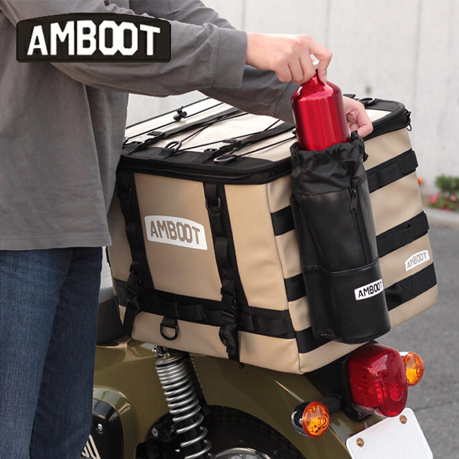 AMBOOT アンブート ガソリン携行缶ホルダー AB-RBBC01-BK ブラック バイク用 ロングツーリング リヤボックスEX適合 巾着タイプ  キャンプ アウトドア 1Lサイズ : 84635 : アイネット Yahoo!ショッピング店 - 通販 - Yahoo!ショッピング