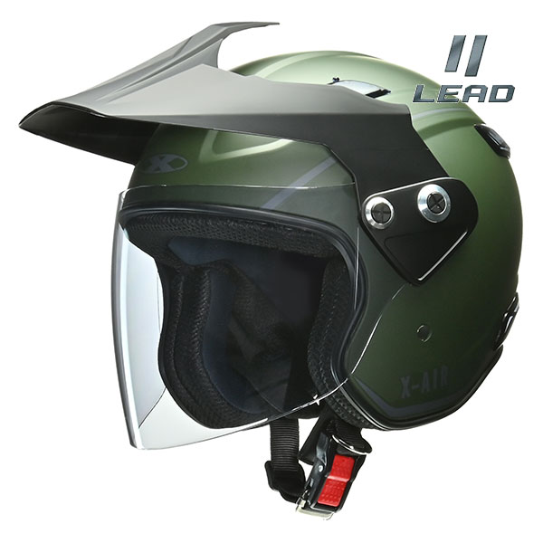 リード工業 LEAD/リード工業 X-AIR RAZZO-V マットグリーン Mサイズ 57
